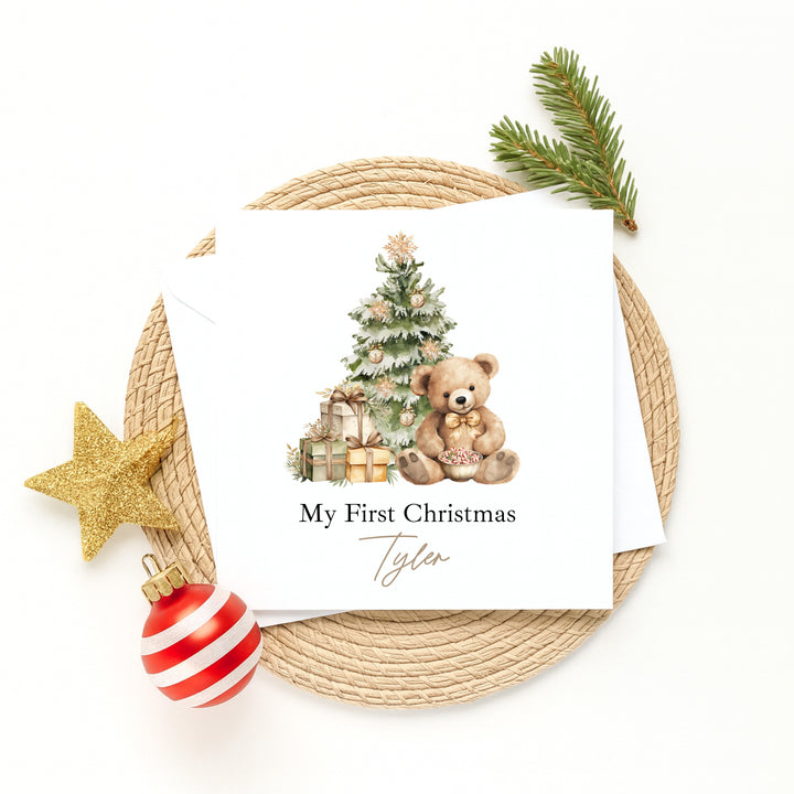 My First Christmas 2025 Bundle (Babygrow, Toy, Ornament Wht Box, Sack, Stocking ,Box & Card)