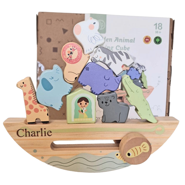 Wooden Educational Balancing Ark Stacking Toy (10 pcs)