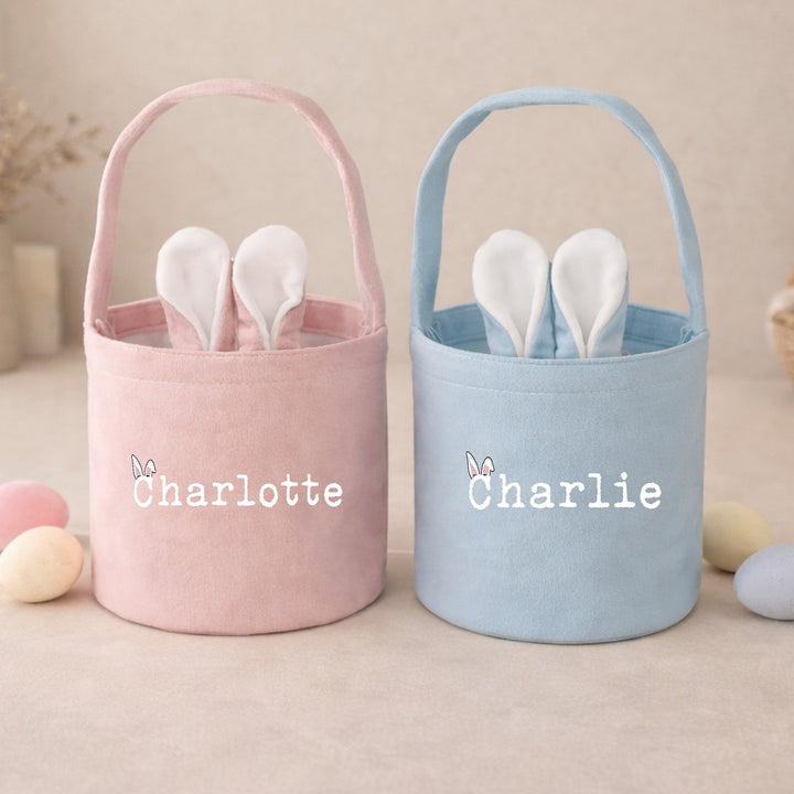 Personalised Bunny Ears Easter Bunny Basket