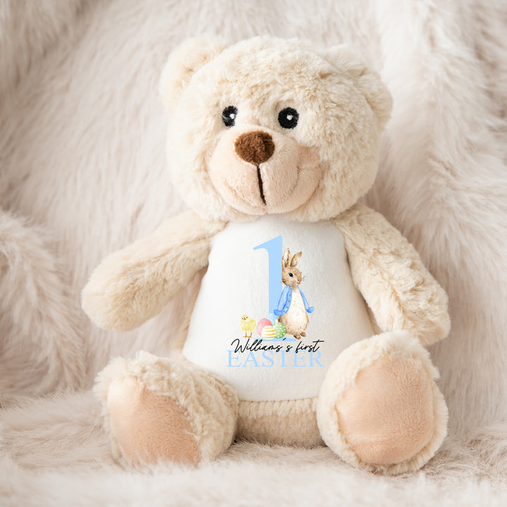 Personalised My First Easter Blue Bunny Teddy