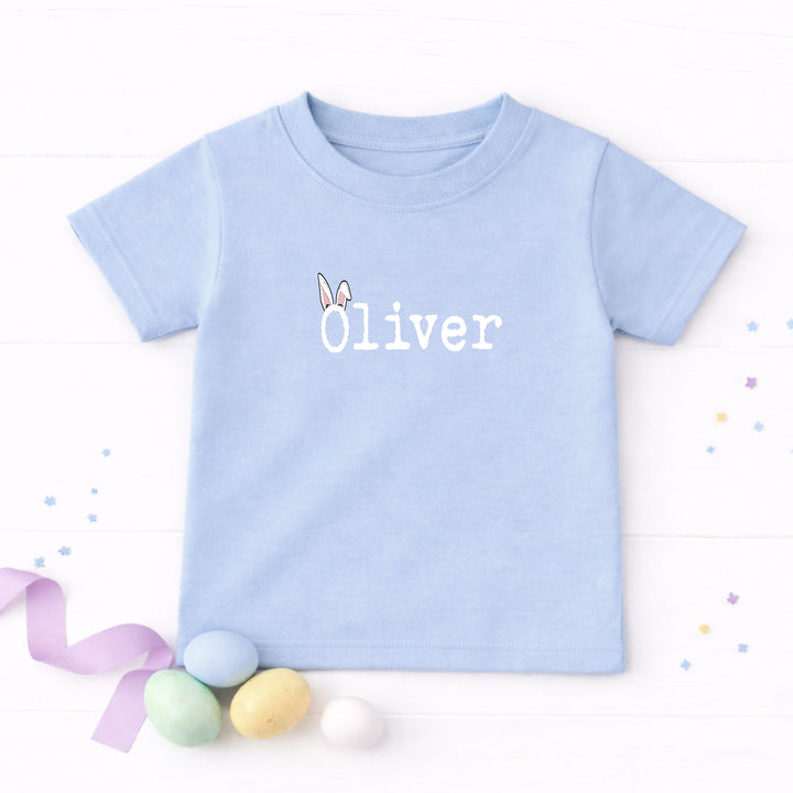 Personalised Bunny Ears Name Easter T-shirt