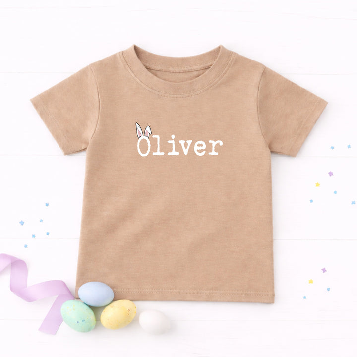 Personalised Bunny Ears Name Easter T-shirt