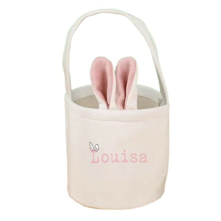 Personalised Bunny Ears Easter Bunny Basket