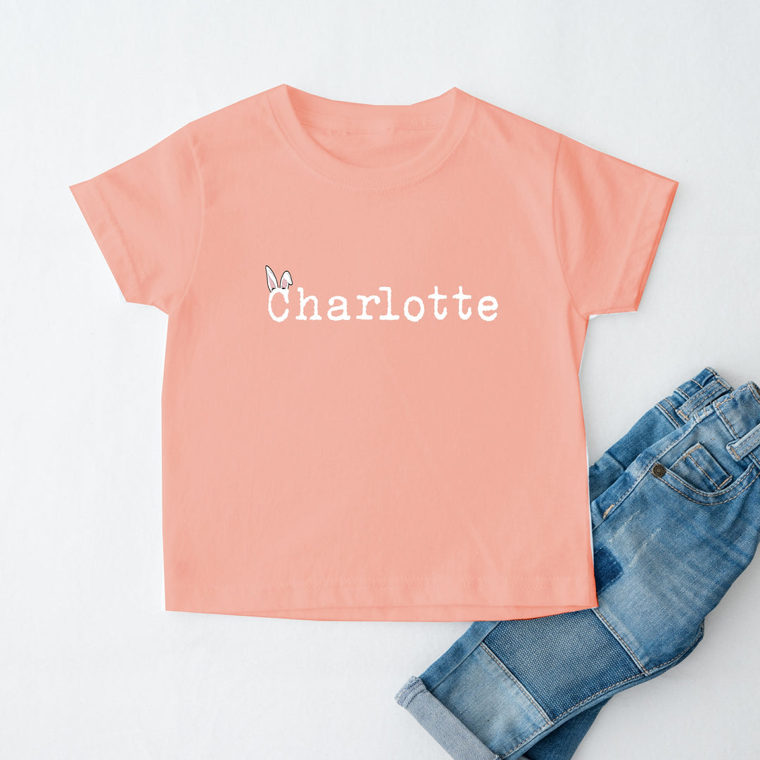 Bunny Ears Name Kid's T-shirt