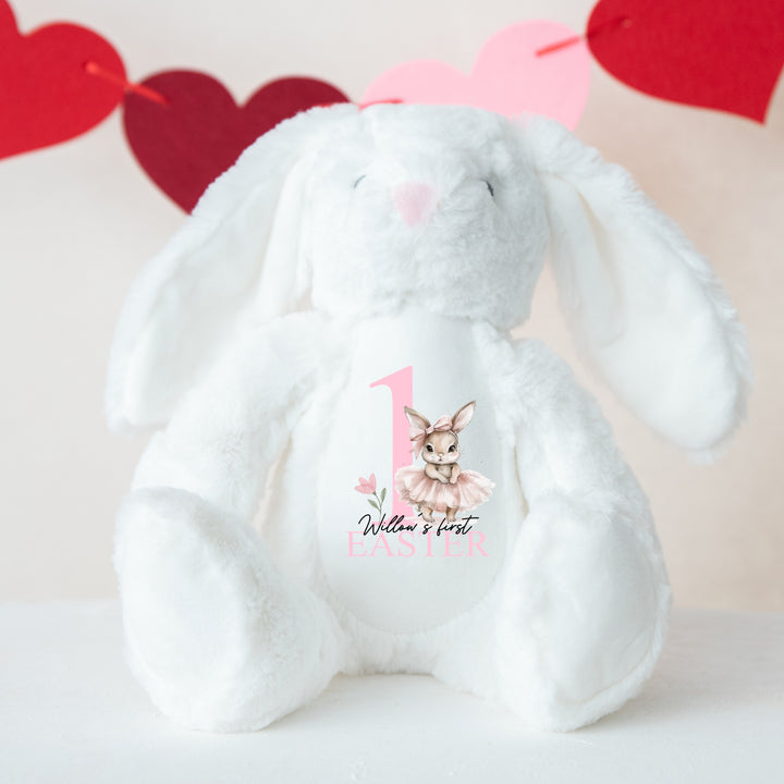 Personalised My First Easter Pink Bunny Teddy