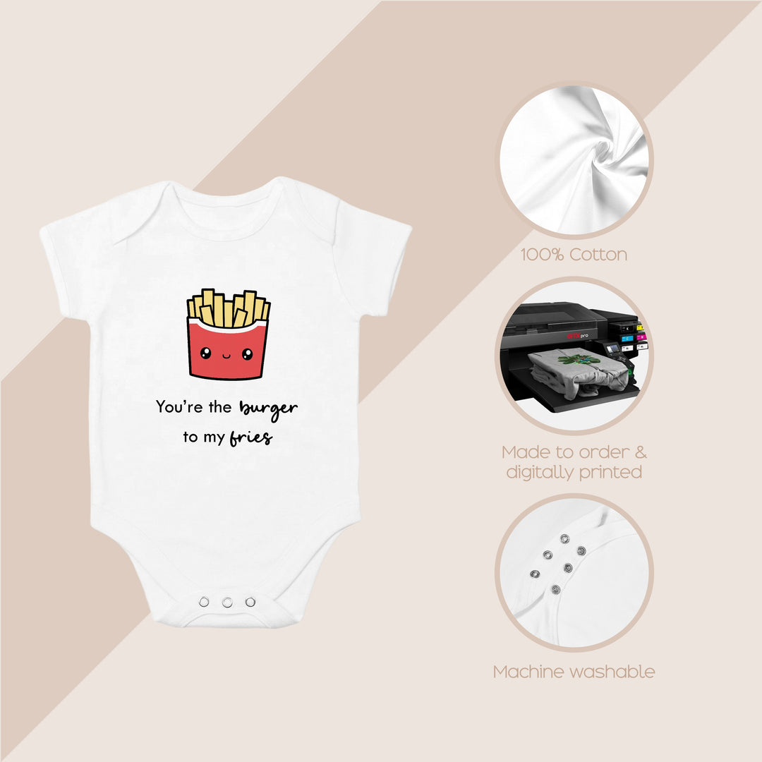 You're The Burger To My Fries Dad and Baby Matching Set