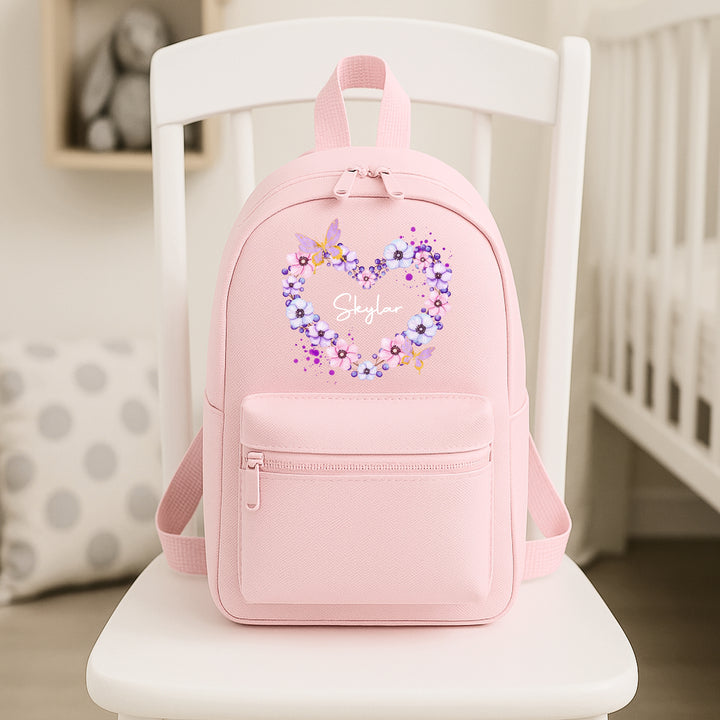 Personalised Butterfly Wreath Backpack
