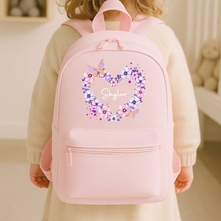 Personalised Butterfly Wreath Backpack
