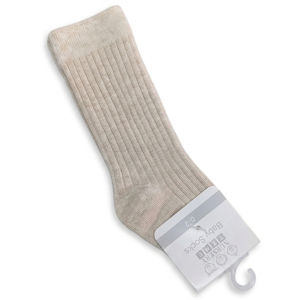 Taupe Baby 3/4 Length Socks