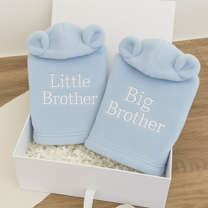 Sibling Embroidered Blue Dressing Gown Gift Hamper Set