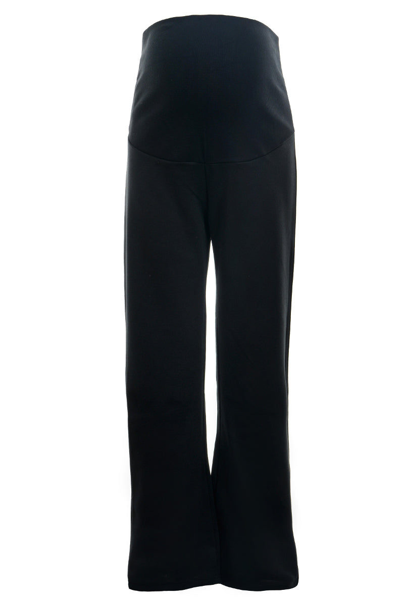 Black Maternity Bootcut Trousers (Over-the-Bump)