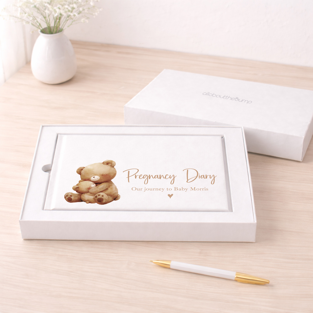 Personalised Brown Bears Pregnancy Journal