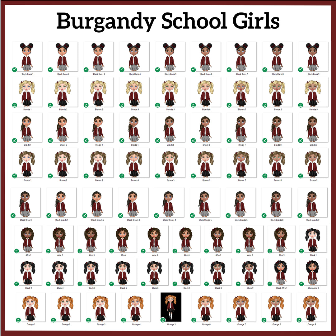 Personalised School Girl Bookbag