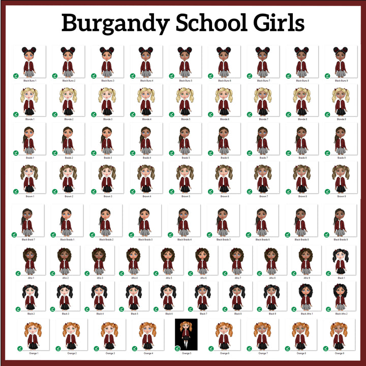 Personalised School Girl Bookbag