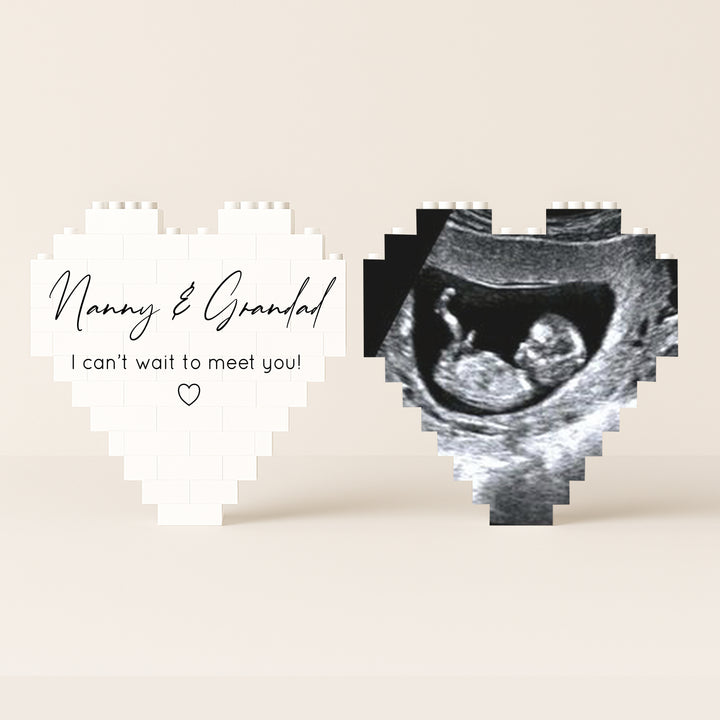 Personalised Grandad I Can't Wait Scan Building Blocks