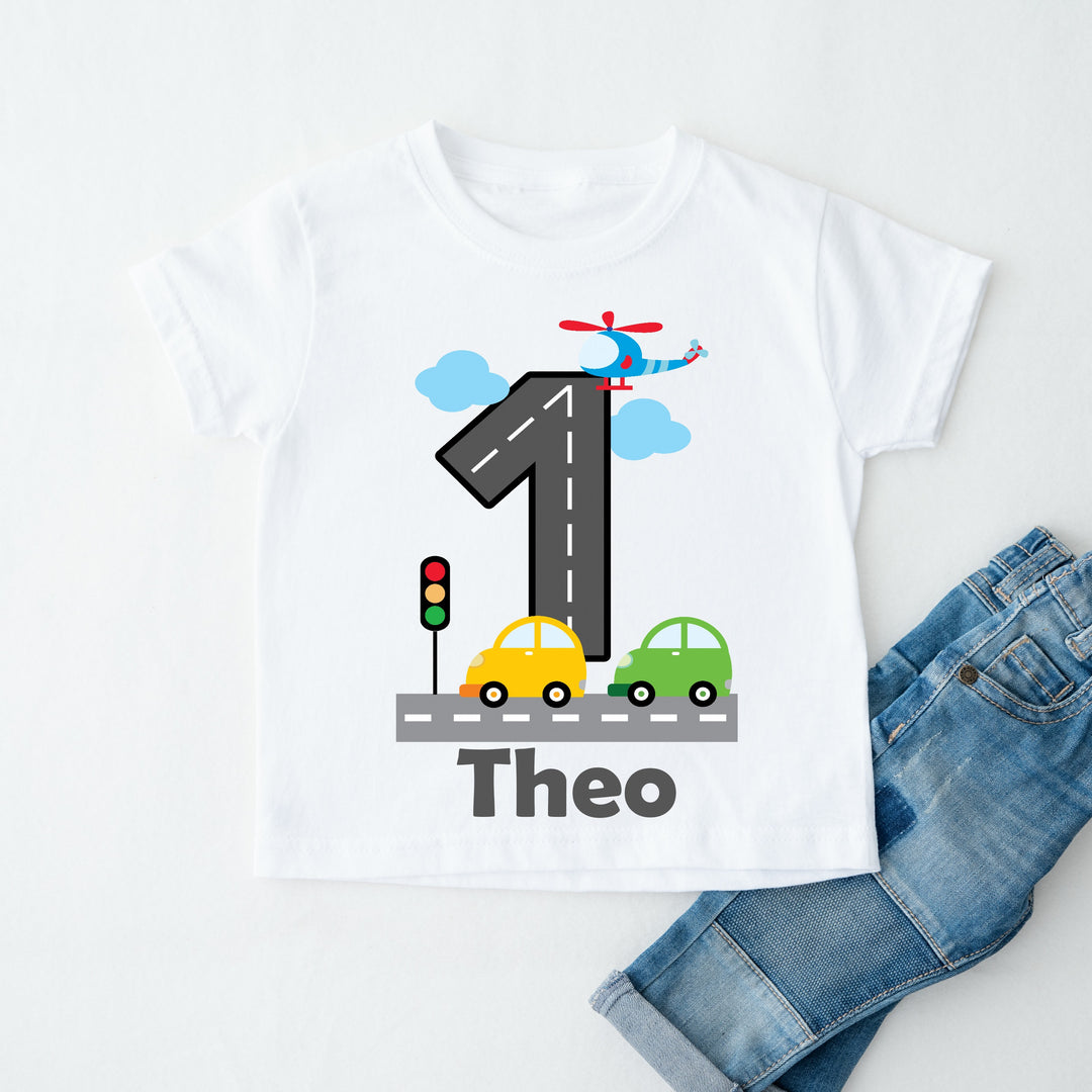 Personalised Car Birthday T-shirt/Vest