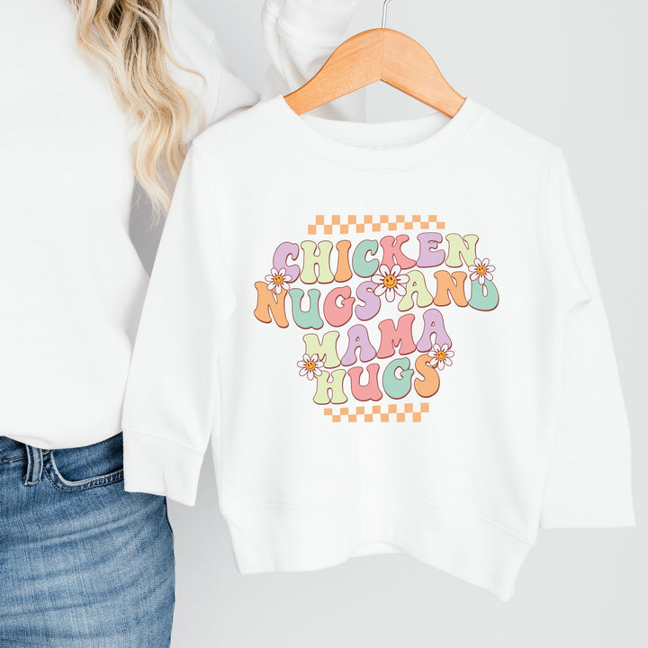 Chicken Nugs and Mama Hugs Childrens Sweatshirt