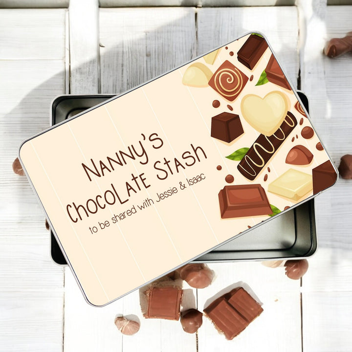 Personalised Grandma's Chocolate Stash Gift Tin