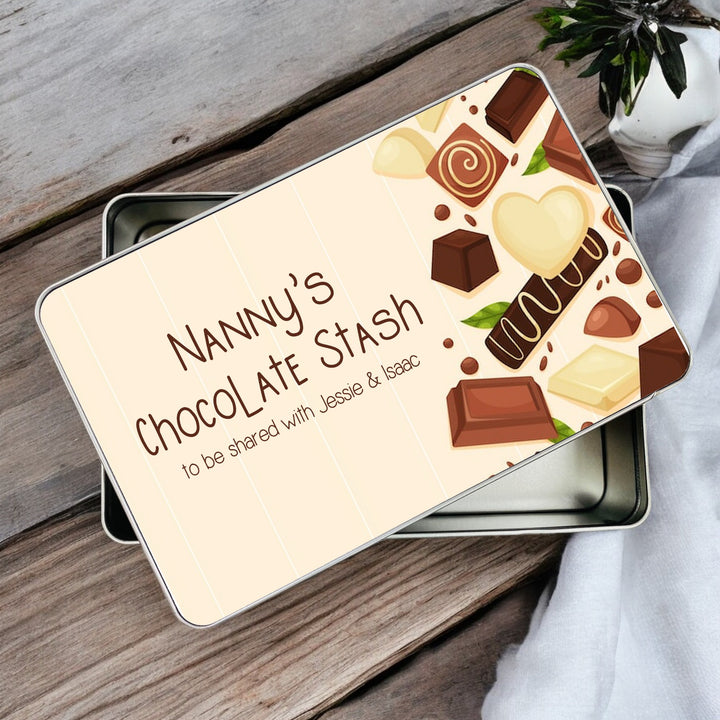 Personalised Grandma's Chocolate Stash Gift Tin