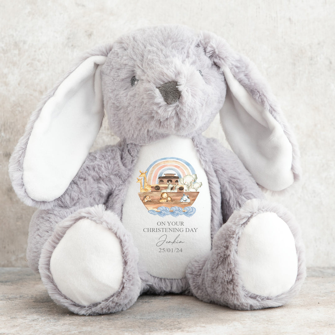 Personalised Unisex Christening Rabbit Bunny/Teddy