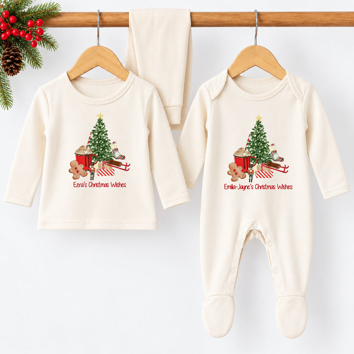 Personalised Classic Christmas Sibling Matching Pyjama/Babygrow