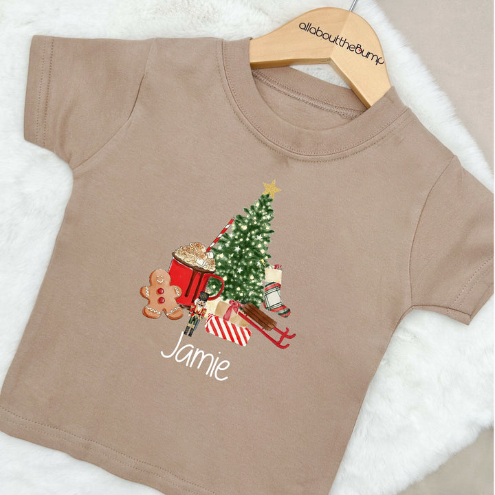 Personalised Classic Christmas Kids T-shirt