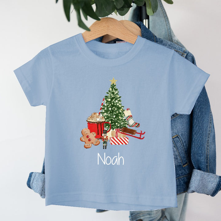 Personalised Classic Christmas Kids T-shirt