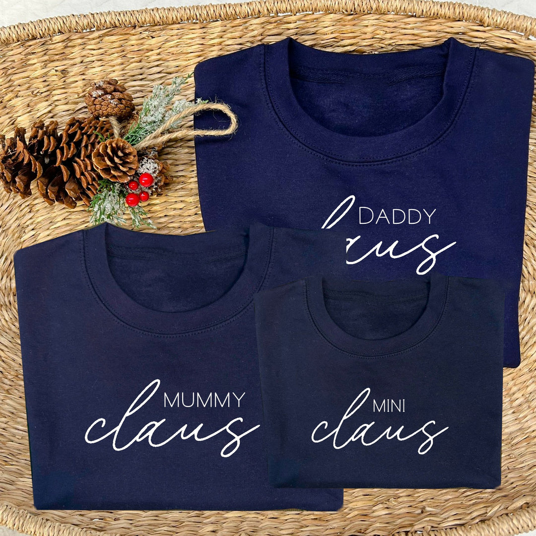 Personalised Family Matching Claus Christmas Sweatshirt