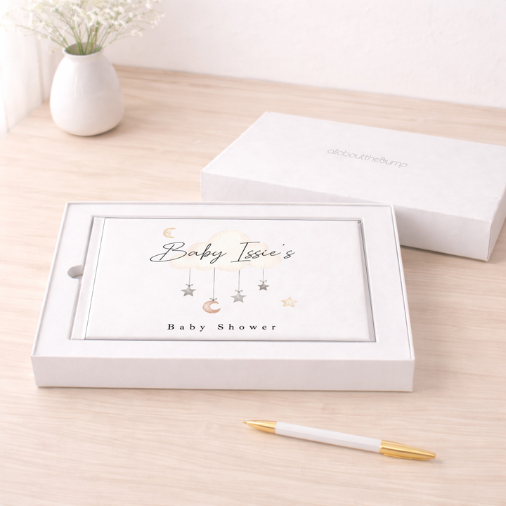 Personalised Clouds Baby Shower Guest Book