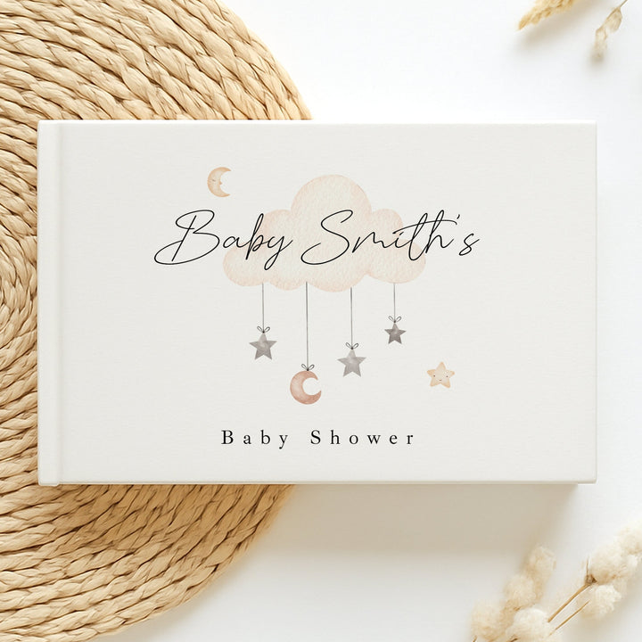 Personalised Clouds Baby Shower Guest Book