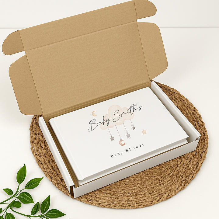 Personalised Clouds Baby Shower Guest Book