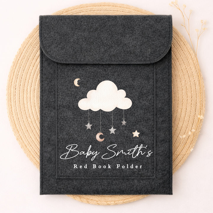 Personalised Clouds Red Book Cover