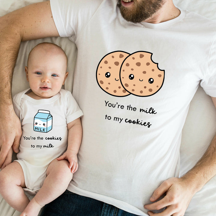 You're The Cookies to my Milk Set Dad and Baby Matching Set