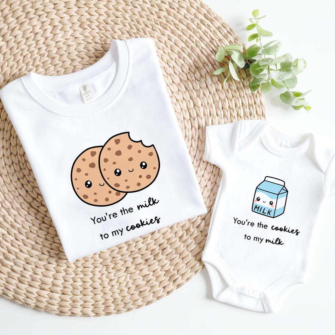 You're The Cookies to my Milk Set Dad and Baby Matching Set