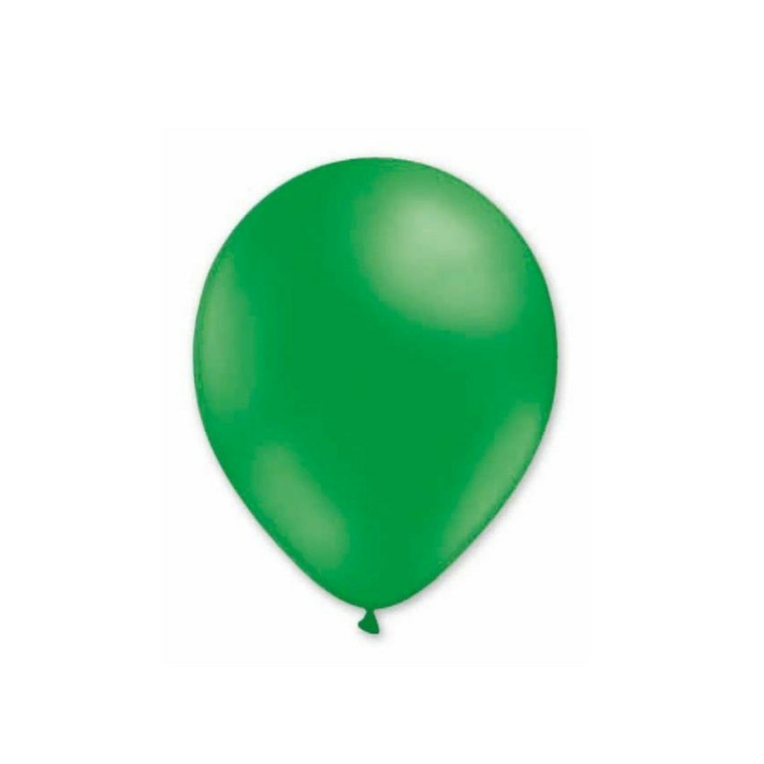 Green Plain Solid Colour Latex Balloons (Box of 50)