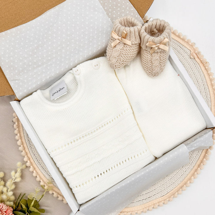 Cream 2 Piece Set Gift Wrapped