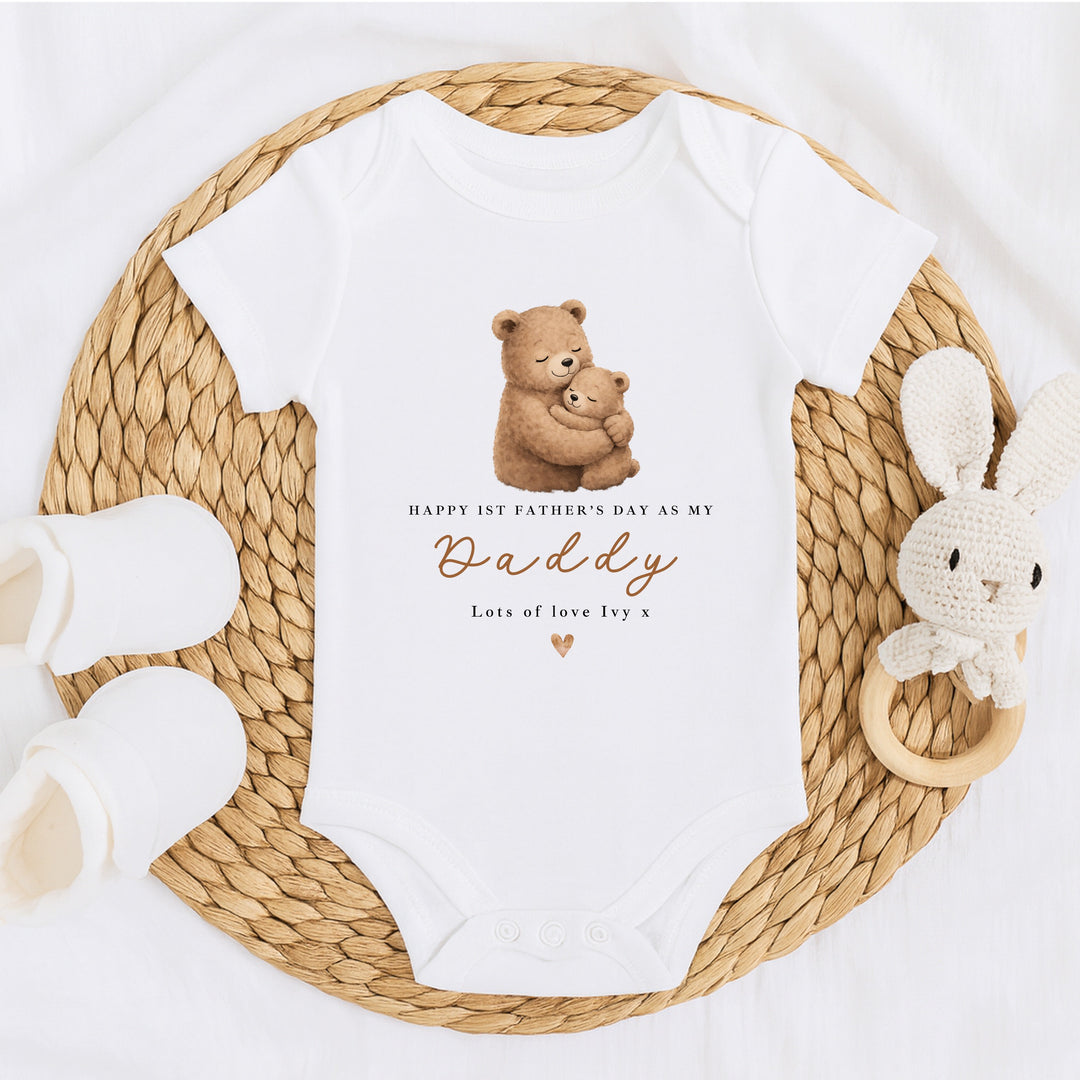 Personalised Brown Bears Happy 1st Father&