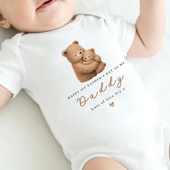 Personalised Brown Bears Happy 1st Father&