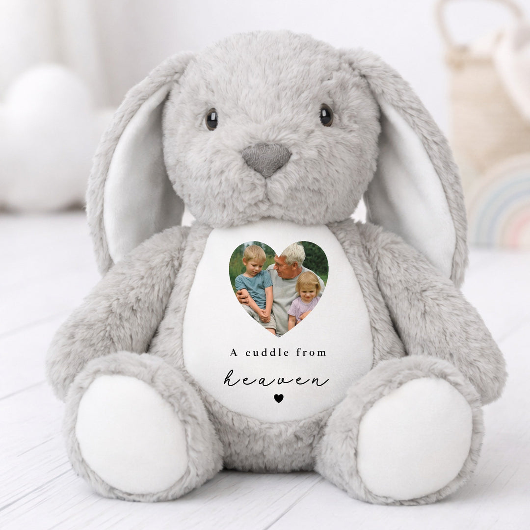 Personalised Photo A Cuddle From Heaven Rabbit