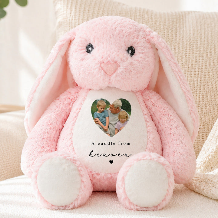 Personalised Photo A Cuddle From Heaven Rabbit