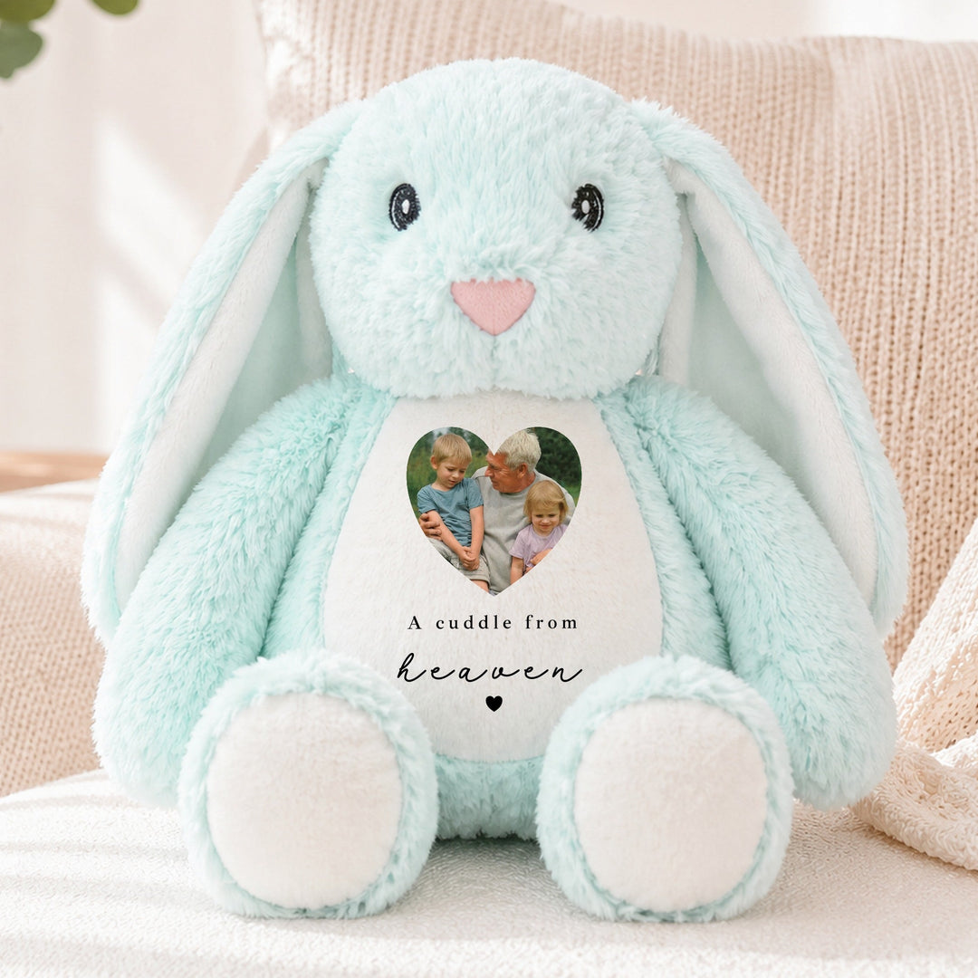 Personalised Photo A Cuddle From Heaven Rabbit