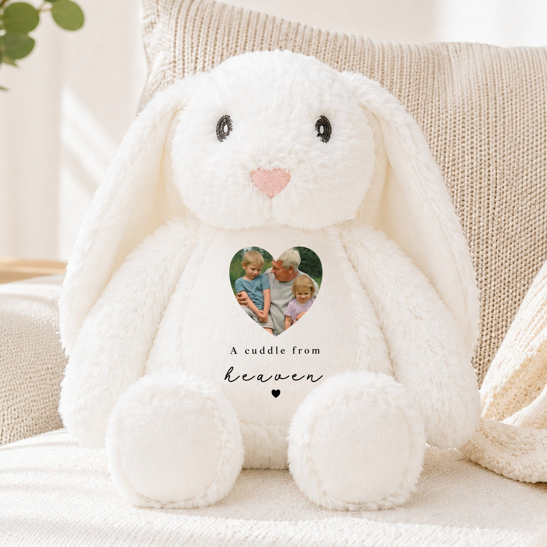 Personalised Photo A Cuddle From Heaven Rabbit