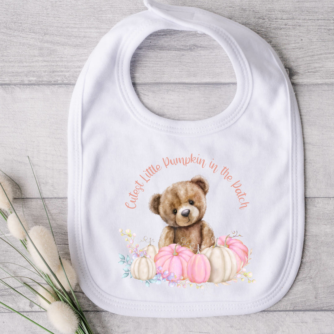 Personalised Pink Cutest Pumpkin Babygrow/Vest/Bib