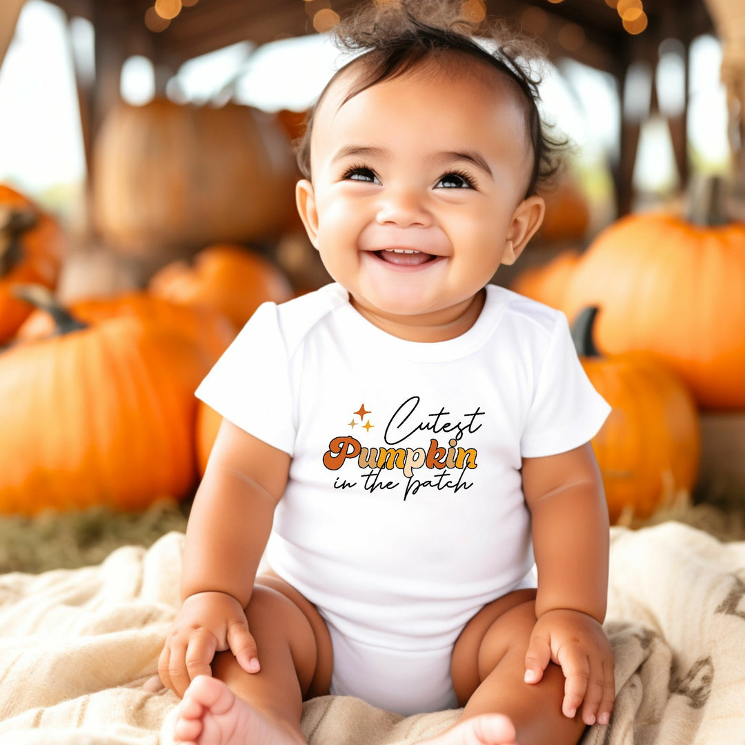 Cutest Pumpkin In The Patch Halloween Matching white T-shirt/Vest