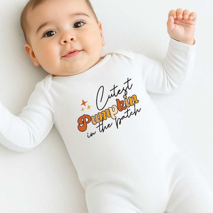 Cutest Pumpkin In The Patch Halloween Babygrow/Vest