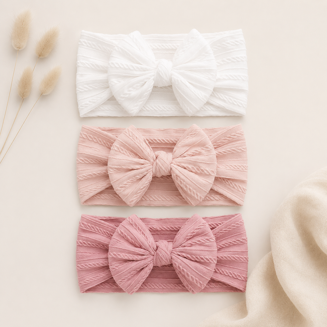 Multi-Pack Three Pink Headbands