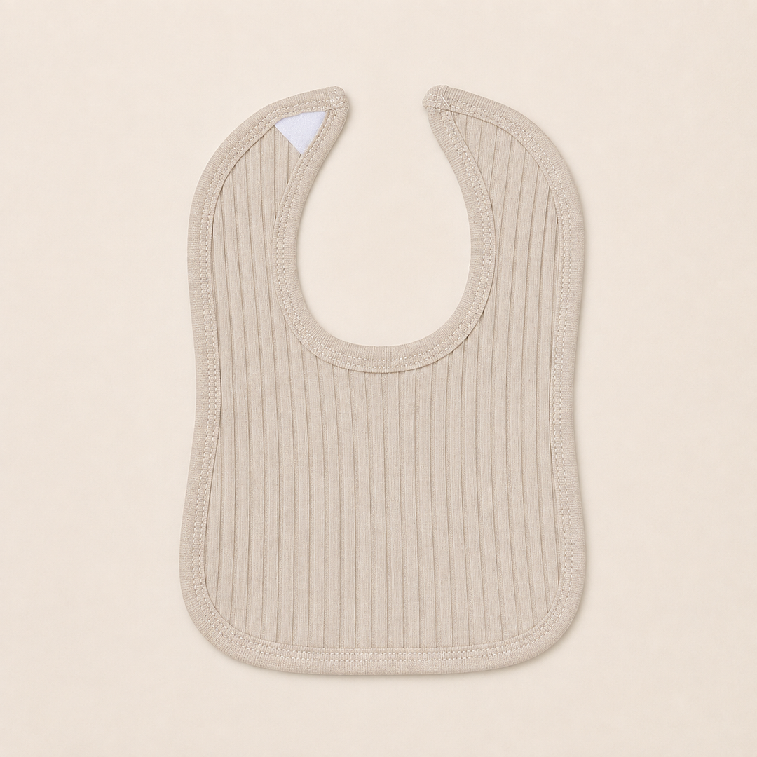 Biscuit Ribbed Bib