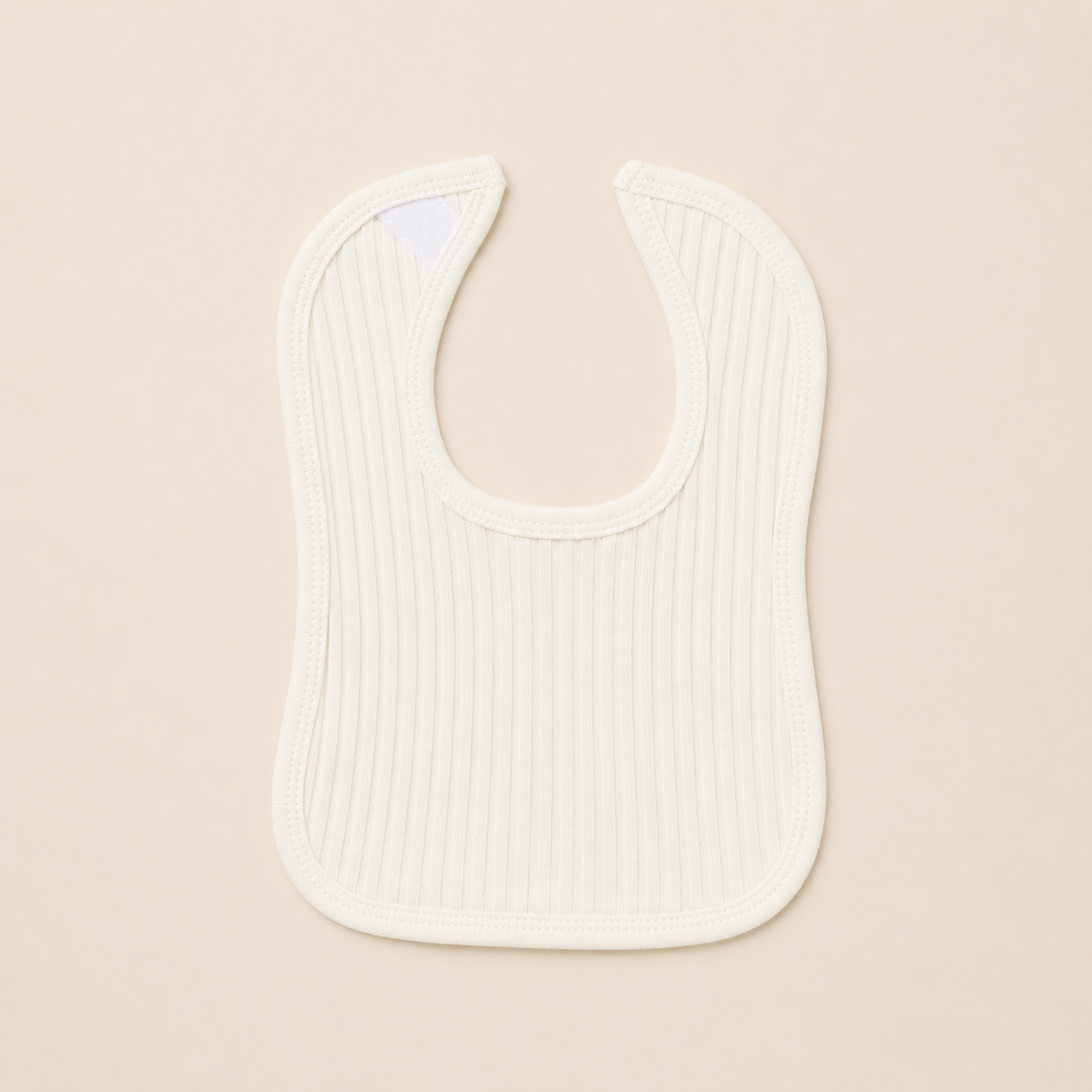Marshmallow Ribbed Bib