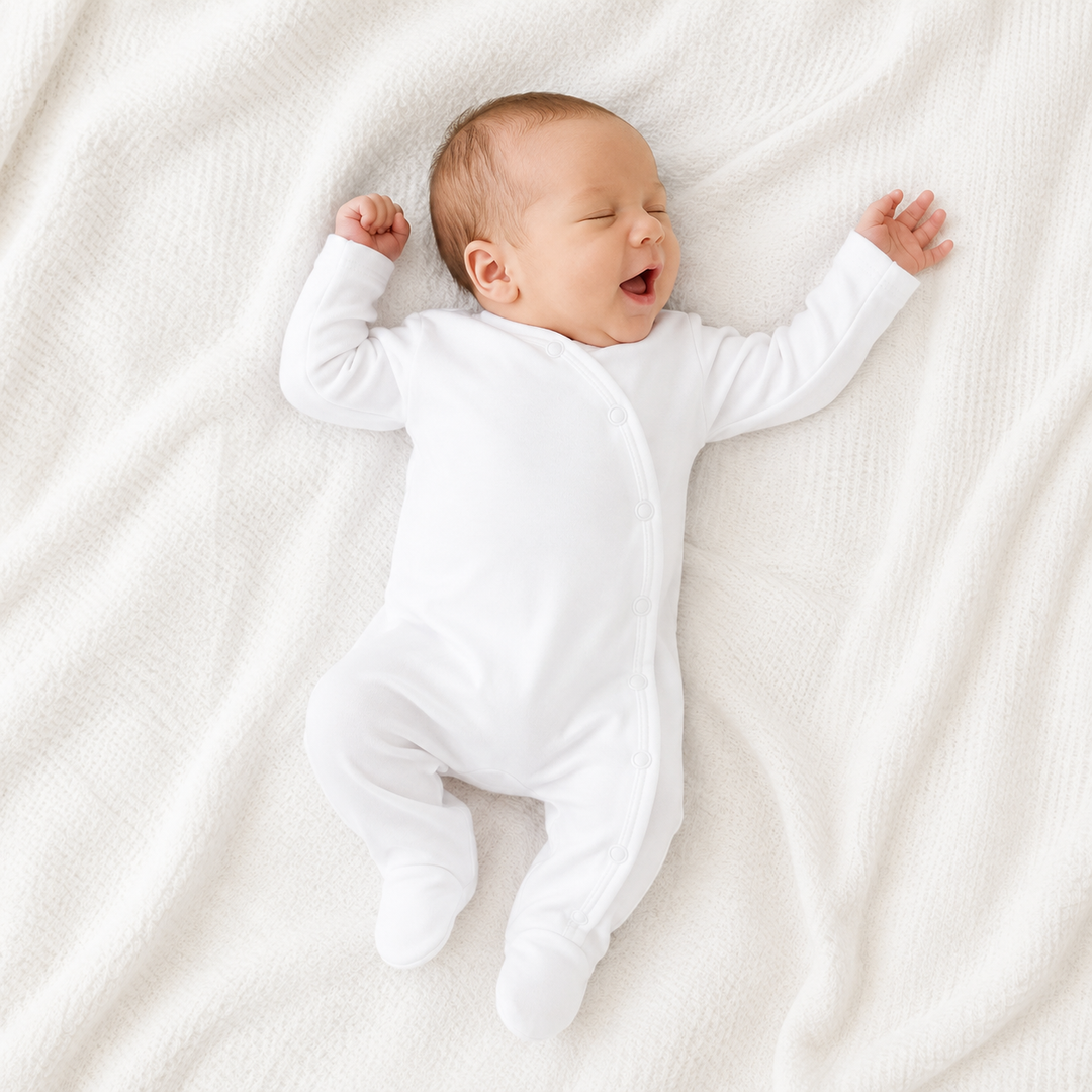 White Cotton Sleepsuit