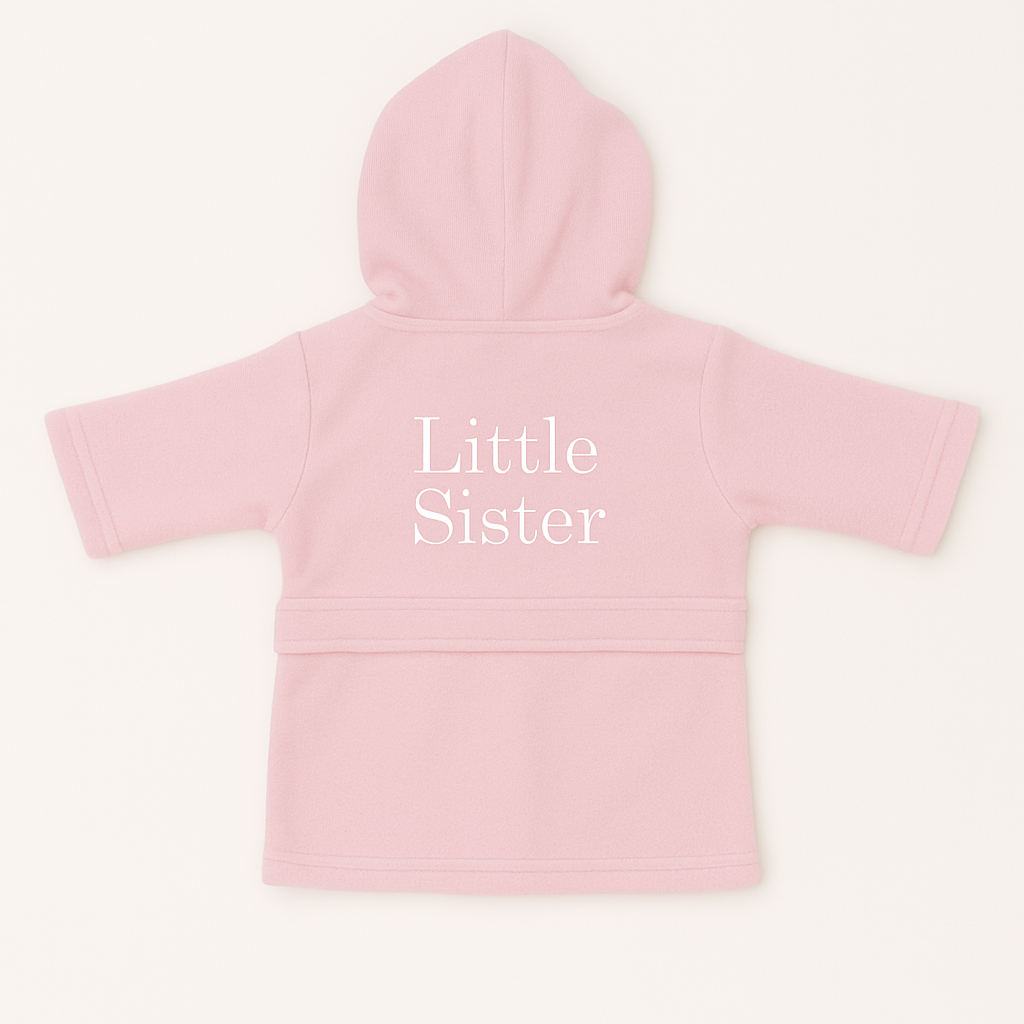 Sibling Embroidered Pink Dressing Gown Gift Hamper Set